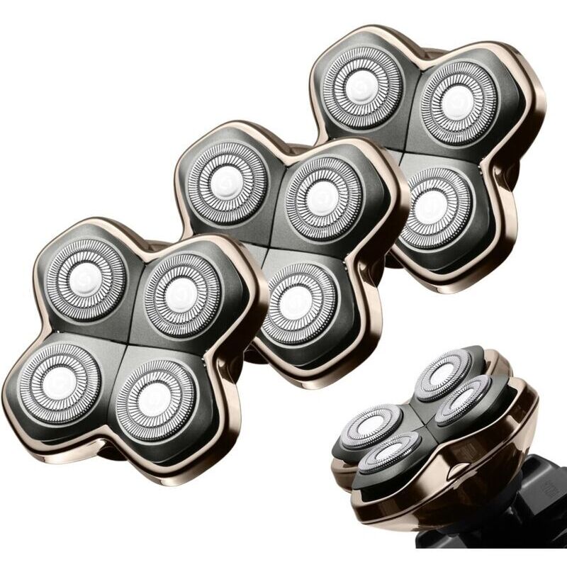 Pro 4 Ersatz-Rasierköpfe für Pitbulls Gold PRO, Silver PRO, Platinum PRO und Butterfly Kiss PRO Rasierer (1 Stück)