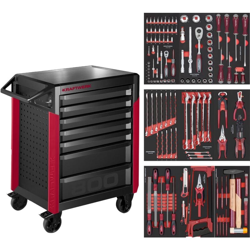 Pro line Werkstattwagen PT800 7 Schubladen 143-tlg.