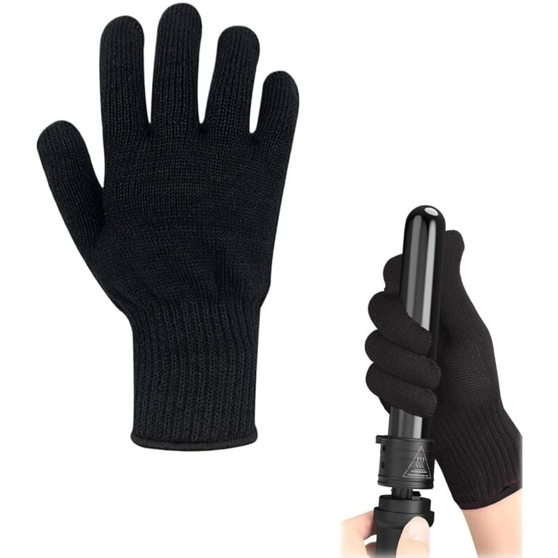 Professionelle hitzebeständige Handschuhe, Hitzeschutzhandschuhe, Verbrennungsschutzhandschuhe, hitzebeständige Handschuhe für Friseure (22 cm)