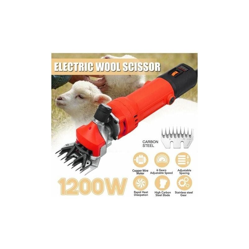 Elektrische Schafschermaschine, 850 w, 6-Gang-Einstellung, professionelle Hochleistungsschermaschine für Ziegen, Lamas, Pferde, Nutztiere, Fell,