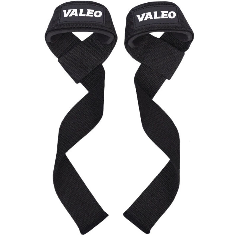 Professionelle Zughilfen 56cm für Bodybuilding, Krafttraining und Fitness - Geeignet für Damen und Herren (Schwarz)