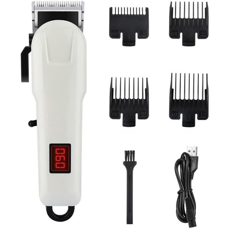 Professioneller Haarschneider, wiederaufladbarer Profi-Haarschneider für Herren, elektrischer Haartrimmer, Haarschneidemaschine, kabelloser