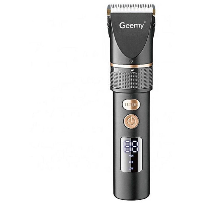Trade Shop - professioneller haarschneider mit wiederaufladbarem akku-trimmer, lcd-display GM-6609 -
