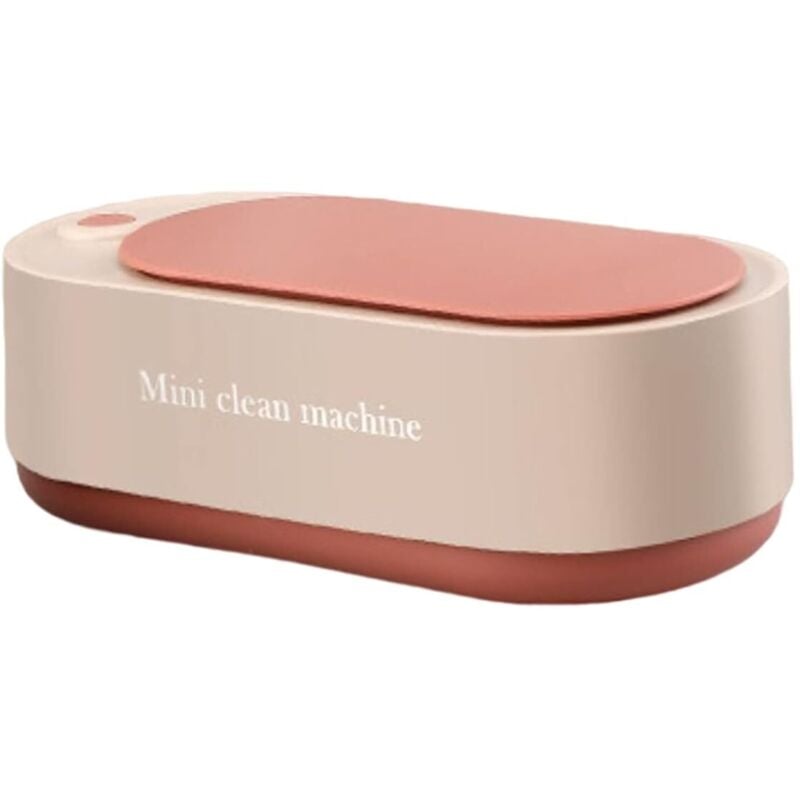 Professioneller tragbarer Ultraschallreiniger 350 ml, Schmuckwaschmaschine – Rosa