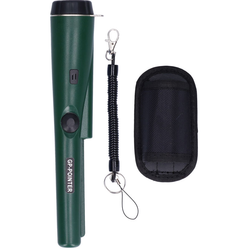 Professioneller, tragbarer, wasserdichter Metalldetektor mit LED-Beleuchtung Militärgrün 230 mm