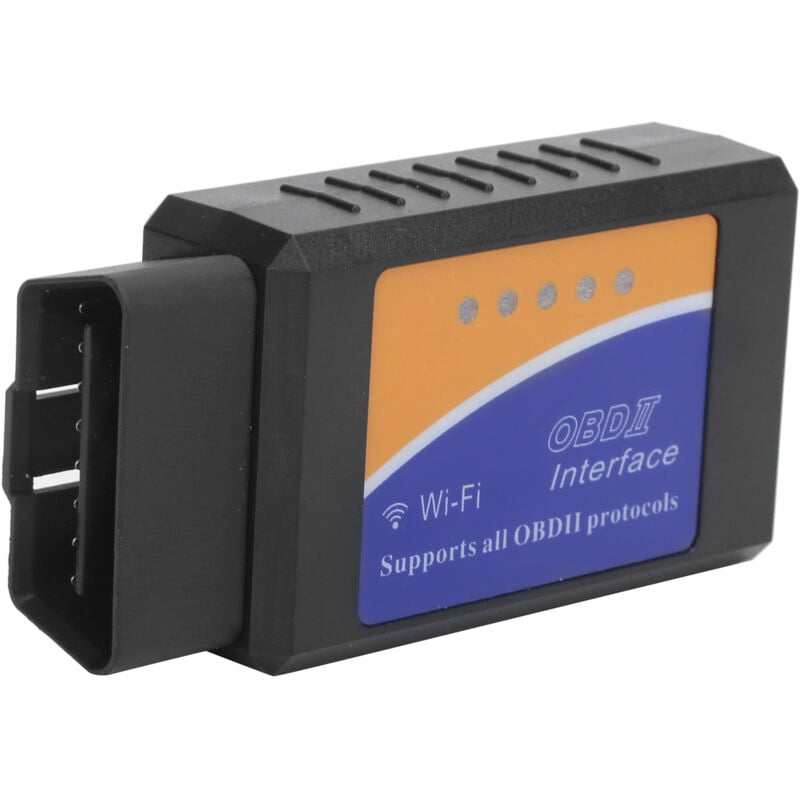 Professioneller WLAN-Auto-Fehlerscanner für iOS-App OBD2 Auto-Diagnosegerät ABS Schwarz.