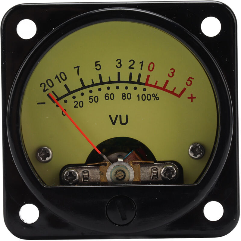 Professionelles Verstärker-Panel mit VU-Meter, AC/DC 6-12V 55mA Treiberplatine, 12V LED-Beleuchtung, ABS-Material (CQ-45H)