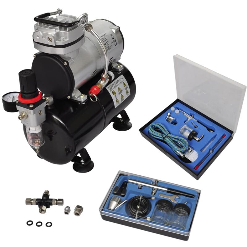 Profi Airbrush Komplett-Set mit 2 Pistolen
