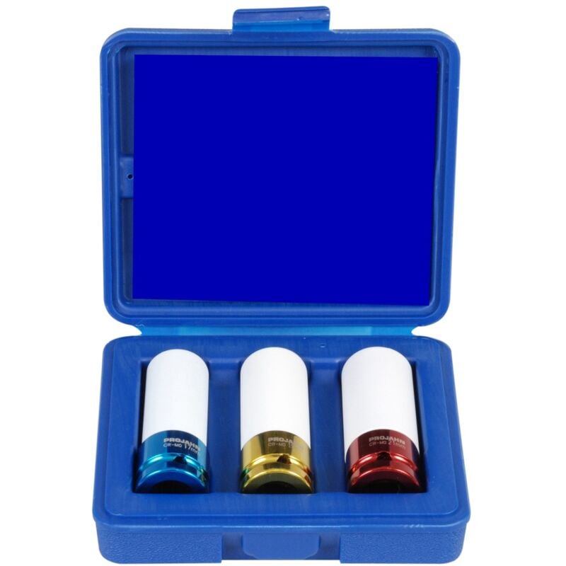 Projahn 1/2 Tiefe Schlag Stecknuss Satz f. Alufelgen 3-tlg.