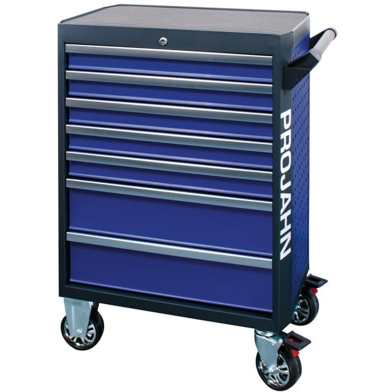 Bestückter Werkstattwagen galaxy mit 7 Schufächern und 229-tlg. proficraft Bestückung Blau/Anthrazit - Projahn