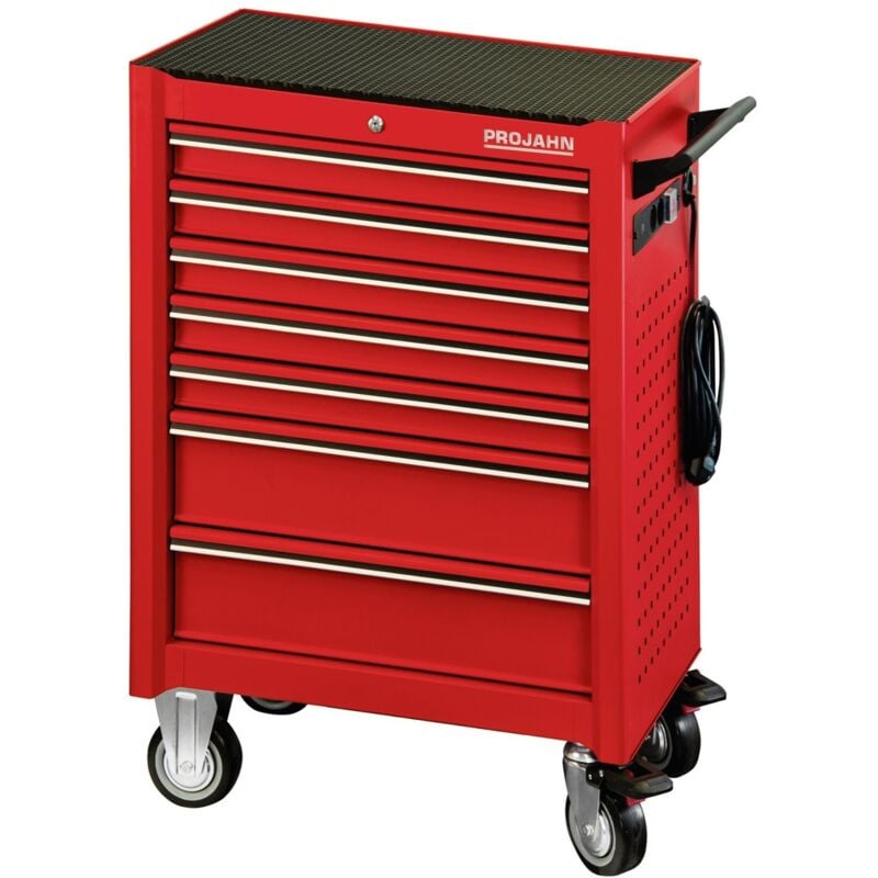 Bestückter Werkstattwagen universe mit 7 Schubfächern und 320-tlg. Bestückung Rot - Projahn