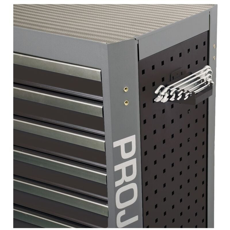 Projahn Zubehör Werkstattwagen mit Vierkantlochung Schraubenschlüsselhalter Rot