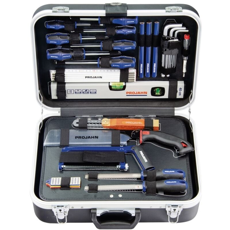 Proficraft Werkzeugkoffer schreiner mit Inhalt 92 Teile 2 Schlässer 8684 - Projahn