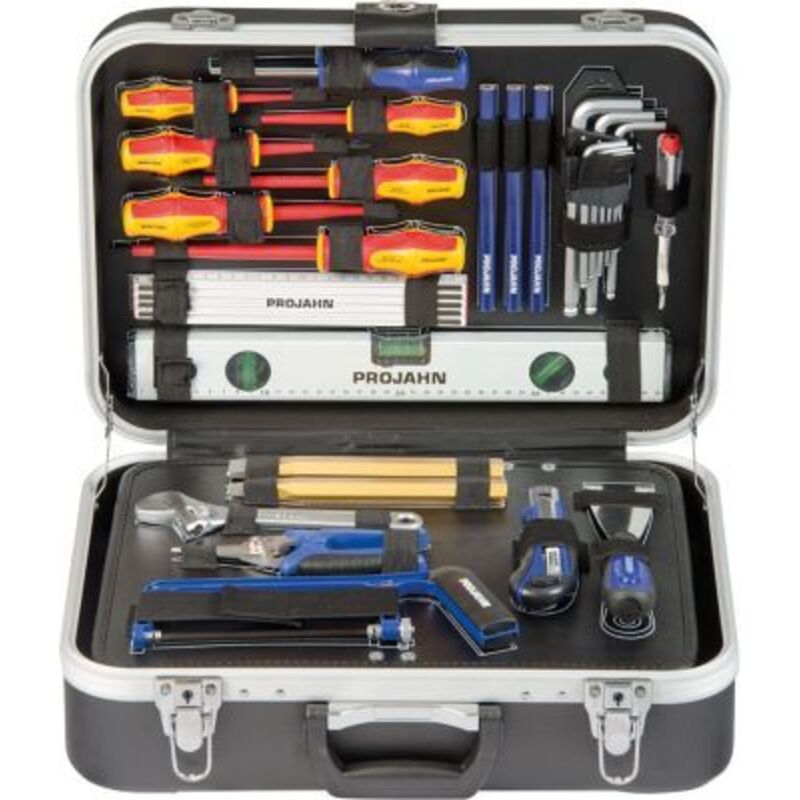 Proficraft Werkzeugkoffer 128 teilig, Nuss Satz, Ratschen, Schrauberbits - Projahn