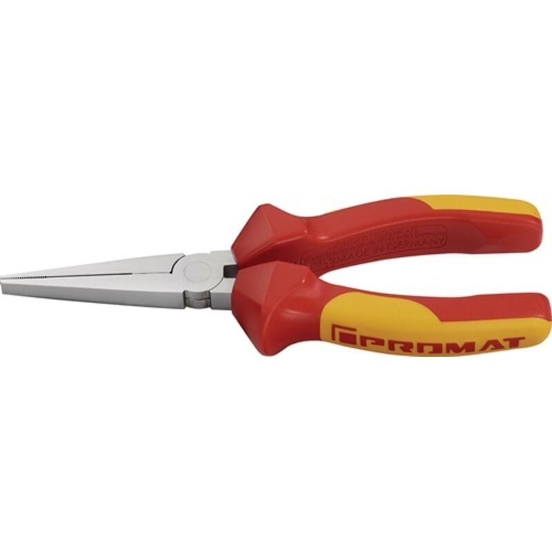 Langbeckzange Gesamtlänge 160 mm Zange verchromt lang, flach vde Mehrkomponenten-Hüllen