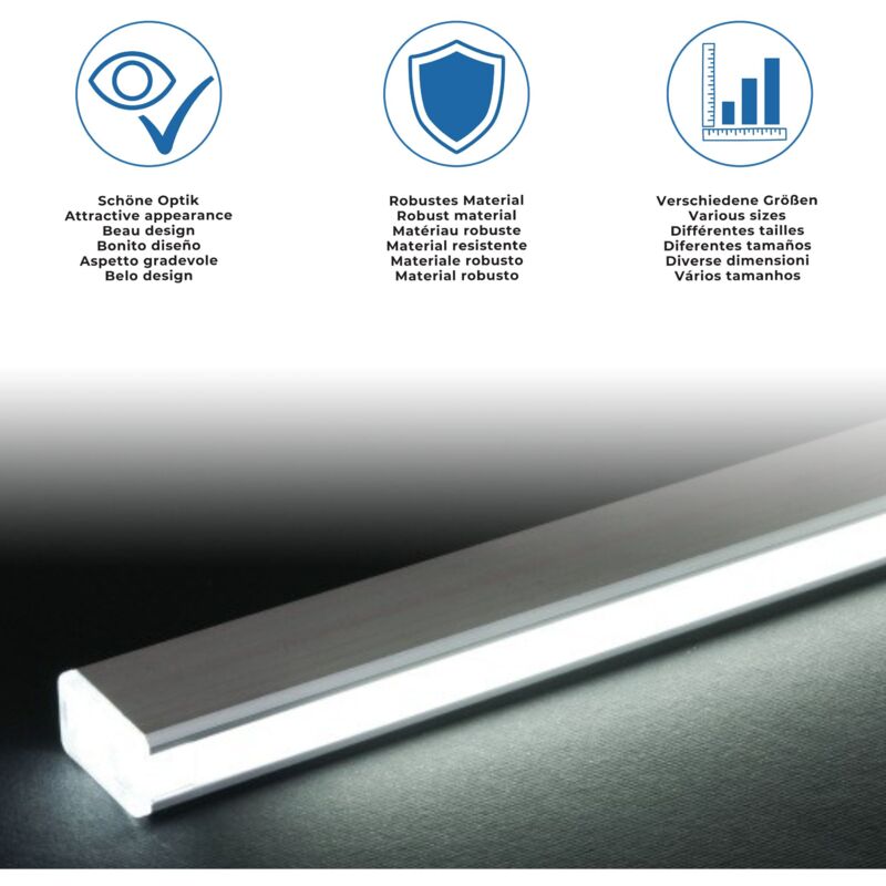 Proviston - pvc Einlage Schwarz Für led Aluminiumprofil 13 x 2000 mm Led-Beleuchtung Indirekte Beleuchtung led Leisten 1 Stück