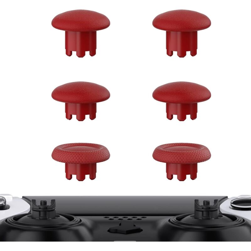 PS5 Edge Controller Joystick, austauschbare Analogsticks für den PS5 Edge Controller, 6 benutzerdefinierte Joysticks für den PS5 Edge Controller, Rot