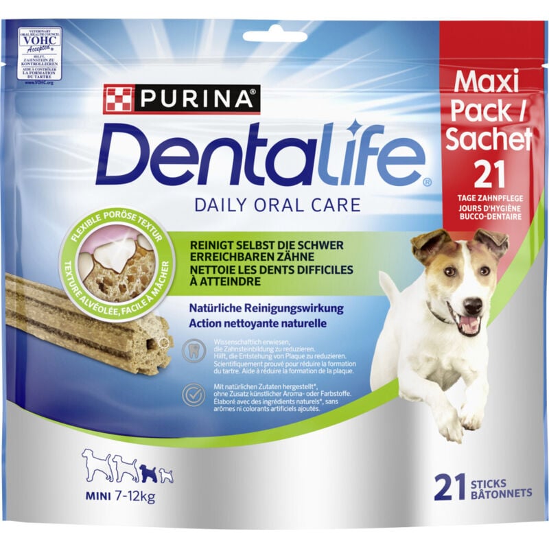 Purina DentaLife Mini Snacks für kleine Hunde 21 Sticks 345g Maxipack Soft Snack