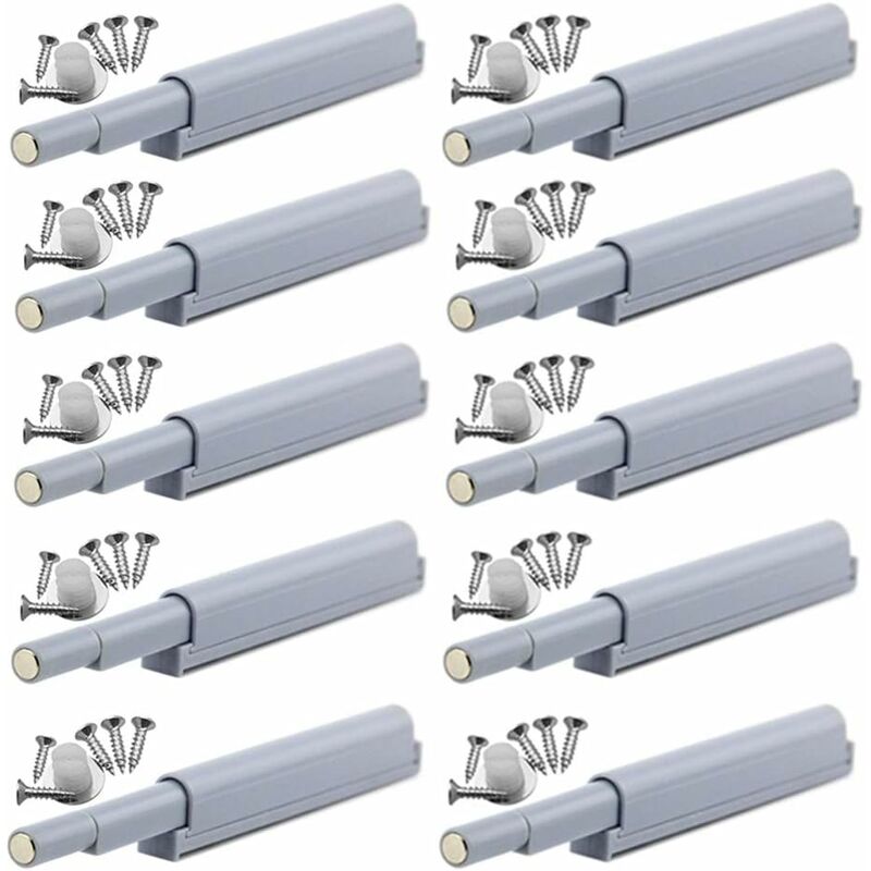 Mumu - Push-to-open-Magnetverschlüsse Push-open-Magnetverschlüsse öffnen und schließen die Tür mit einem einfachen Druck (10 Stück)