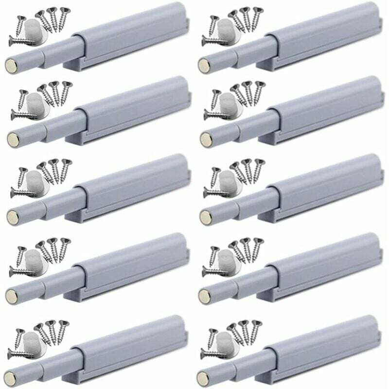 Soleil - Push-to-open-Magnetverschlüsse Magnetische Push-open-Verschlüsse öffnen und schließen die Tür mit einem einfachen Druck (10 Stück)