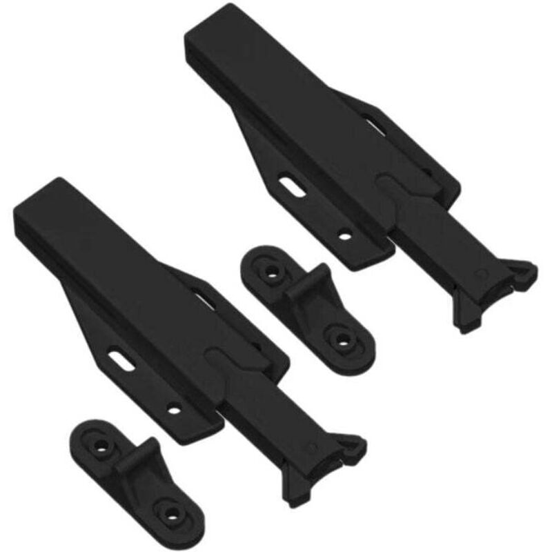 Push-to-Open-Schrankriegel, 2er-Set, nicht magnetischer Push-Lock-Dämpfer, Push-Latch, gefederter Touch-Latch-Verschluss für Schranktür,