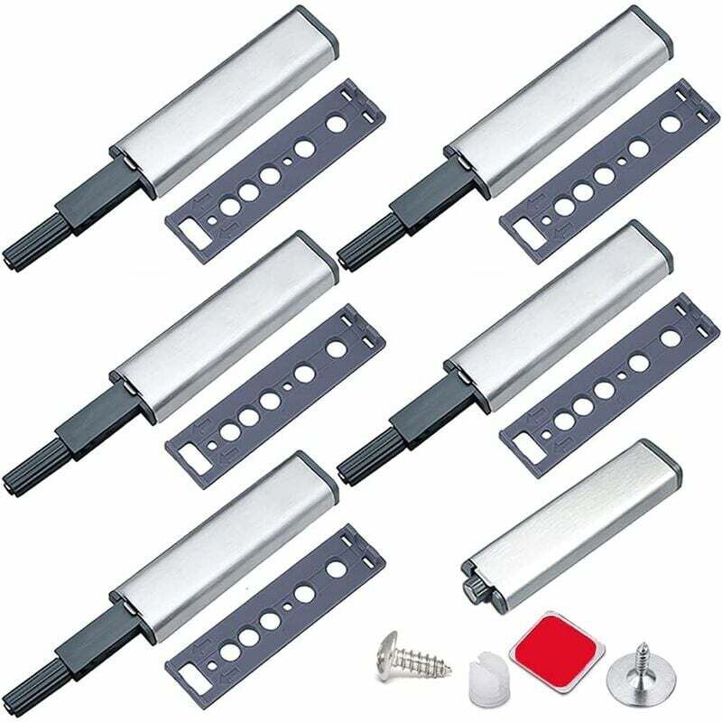 Push to Open Magnettür Schrank Jiayi 6 Stück Metall Magnetriegel Push Open Push Schrank Magnetverschluss für Schrank Push to Open System