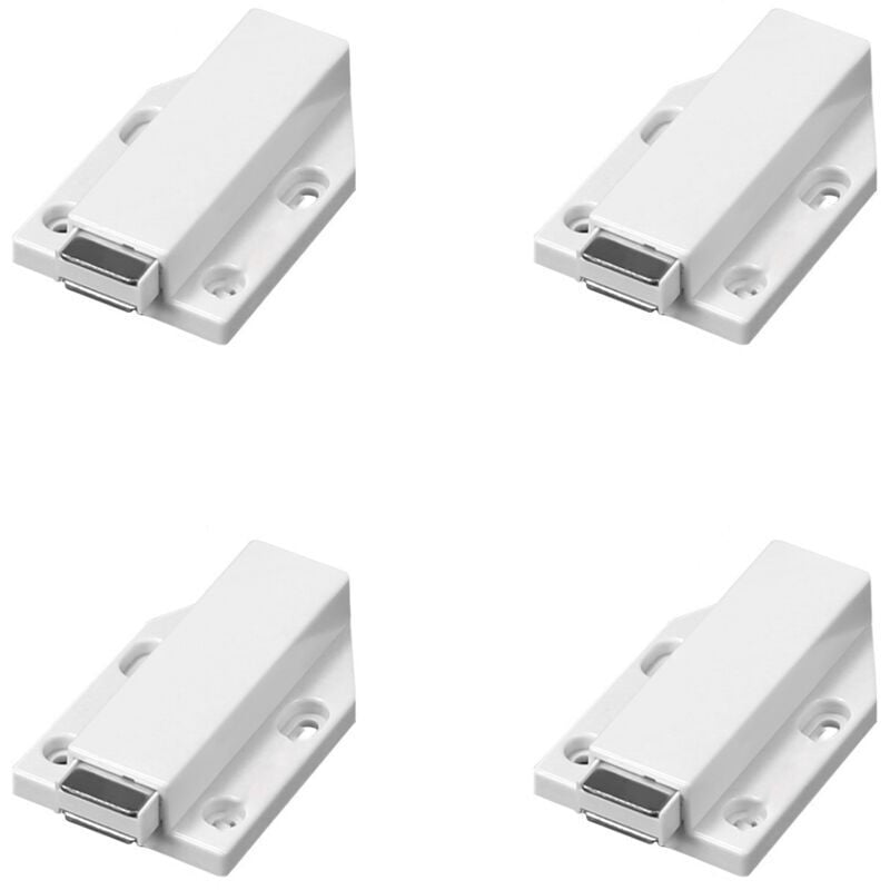 KZQ - Push-to-Open-Verschluss Magnet Magnetriegel Push-Türschloss 4 Stück Stoßdämpfer Schranktür Push-Open für Schrankschubladensystem