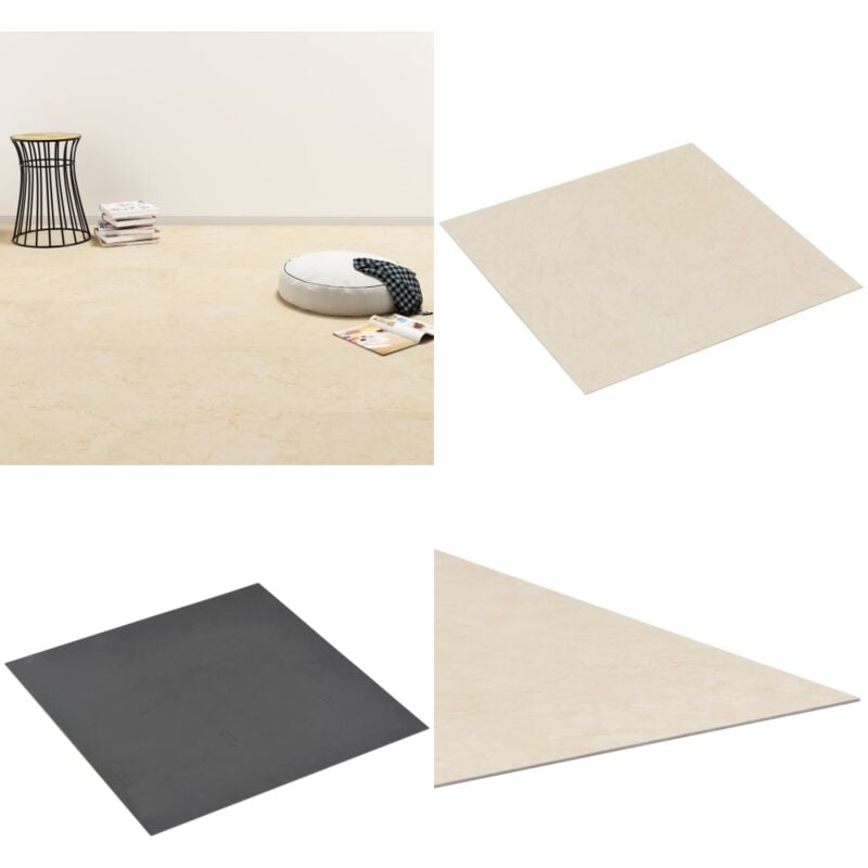 Vidaxl - PVC-Fliesen Selbstklebend 5,11 m² Beige - pvc Fliesen - Selbstklebender Bodenbelag - Wohnzimmer Boden - Küche Boden - Badezimmer Boden