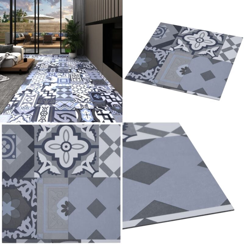 Vidaxl - PVC-Fliesen Selbstklebend 5,11 m² Mehrfarbiges Muster - pvc Fliesen - Vinyl Boden - Selbstklebender Bodenbelag - Wohnraum Dekoration