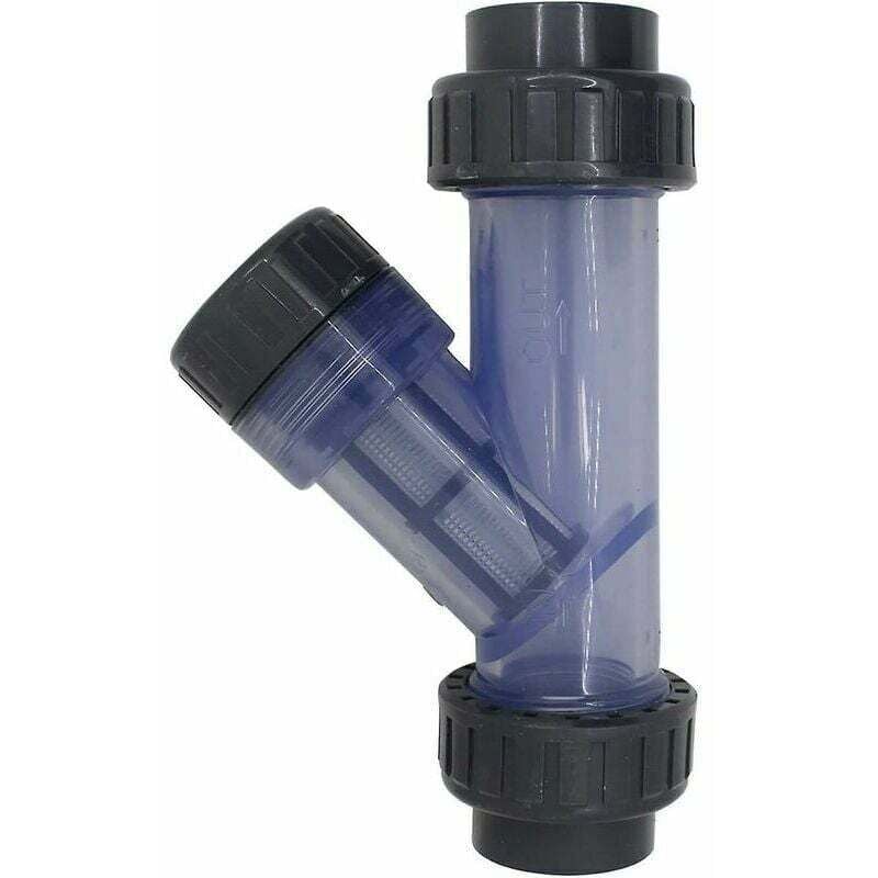 PVC-Rohrfilter, Y-Typ-Netzfilter, Aquarium-Bewässerungssieb, PVC-Röhrenfilter, DN32 (40 mm), aafgvc