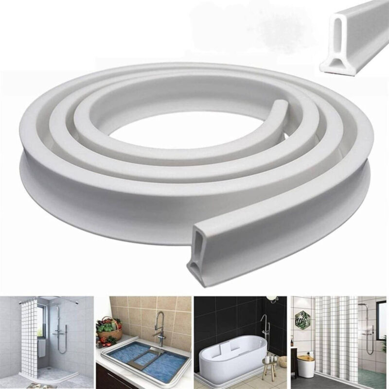 Trade Shop - Wasser-PVC-Dichtungsstreifen-Wasser für Duschbad und Küchenspüle -