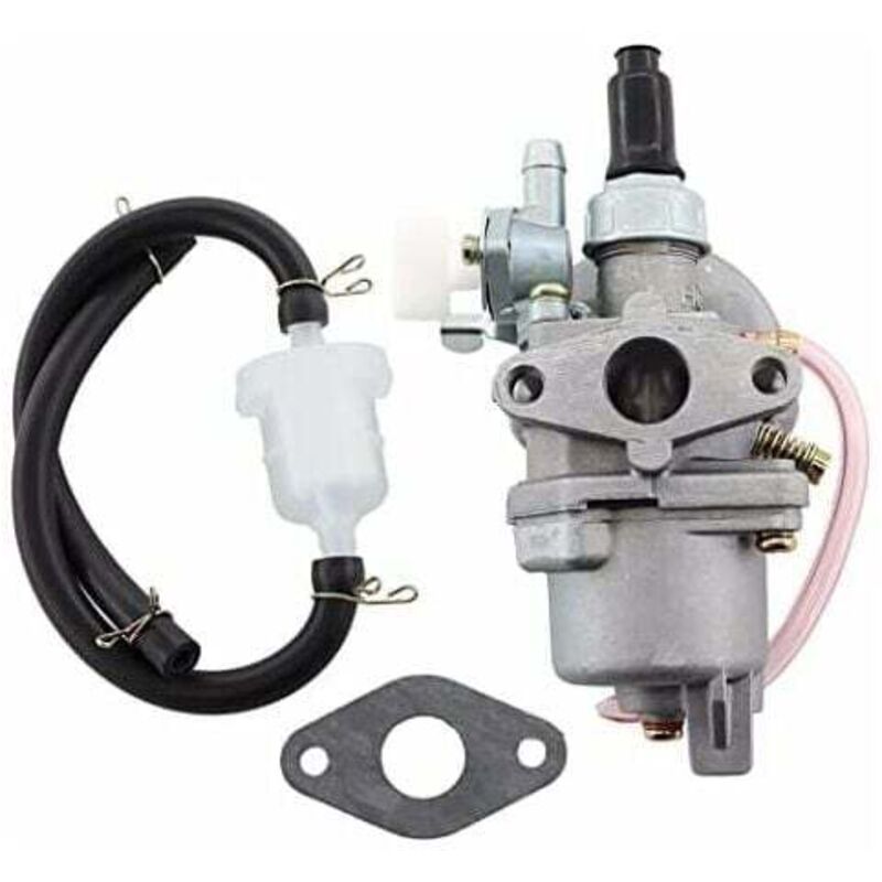 PZ13 13-mm-Vergaser mit Kraftstofffilter – kompatibel mit 2-Takt-Motoren von 47 cc bis 50 cc für Mini-ATVs, Quads, Dirtbikes, Pocket-Bikes