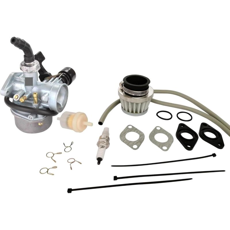 PZ19 Vergaser mit Kraftstoffumschaltventil als Ersatz für Taotao GY6 50cc 70cc 90cc 110cc 125cc ATV 4-Rad Quad Dirt Bike Pit Bike Go-Kart Moped