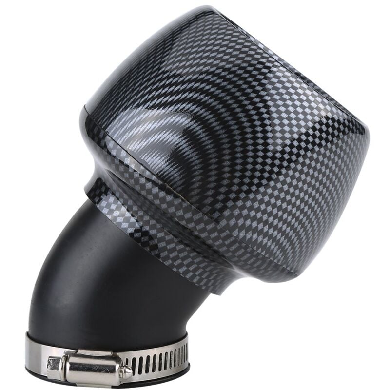 Zoternen - Qiilu 35mm Sportluftfilter Roller, Carbon Fiber Universal Luftfilter Reiniger für Motorrad Scooter atv Dirt Bike