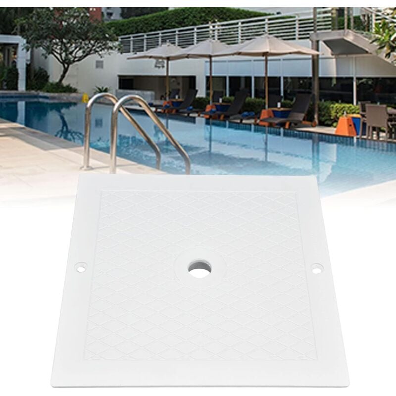 Quadratischer Deckel mit 25,4 cm für Pool-Skimmer, Einfach zu installierender Pool-Skimmerdeckel für Spa-Pool