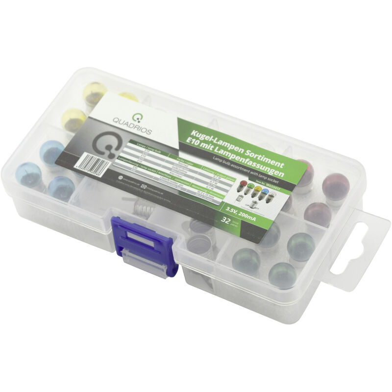Quadrios - 1802O017 Skalenlampe 3.5 v 0.7 w Sockel E10 32 Teile