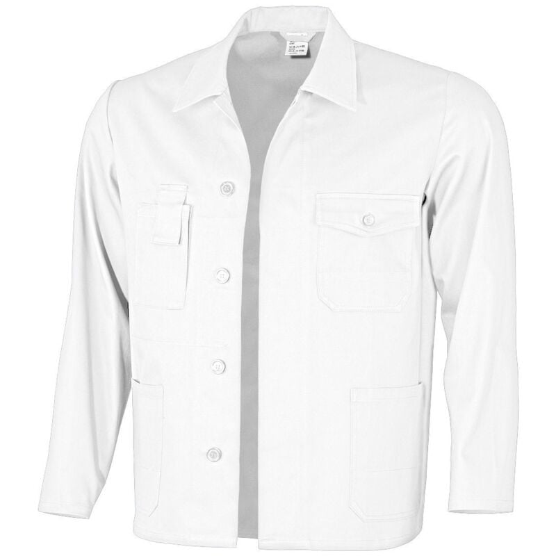 Qualitex Arbeitsjacke 'basic', Größe: 106, Farbe: weiß