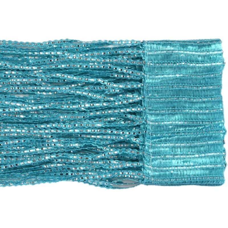 Quastenvorhänge 100 x 200 cm, Quasten-Raumteiler, geeignet für Türen, Fenster, Wohnung, Dekoration, Veranstaltungen, Dekoration (Farbe hu)