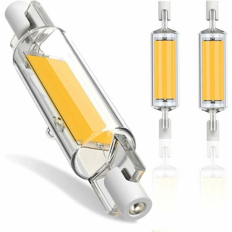 R7S LED-Lampe, 78 mm, dimmbar, 10 W, R7S COB-LED-Lampen, R7S LED, 78 mm, hohes Licht, warmweiß 3000 K, R7S LED-Lampe 1000 lm, 360°-Strahlbeleuchtung,