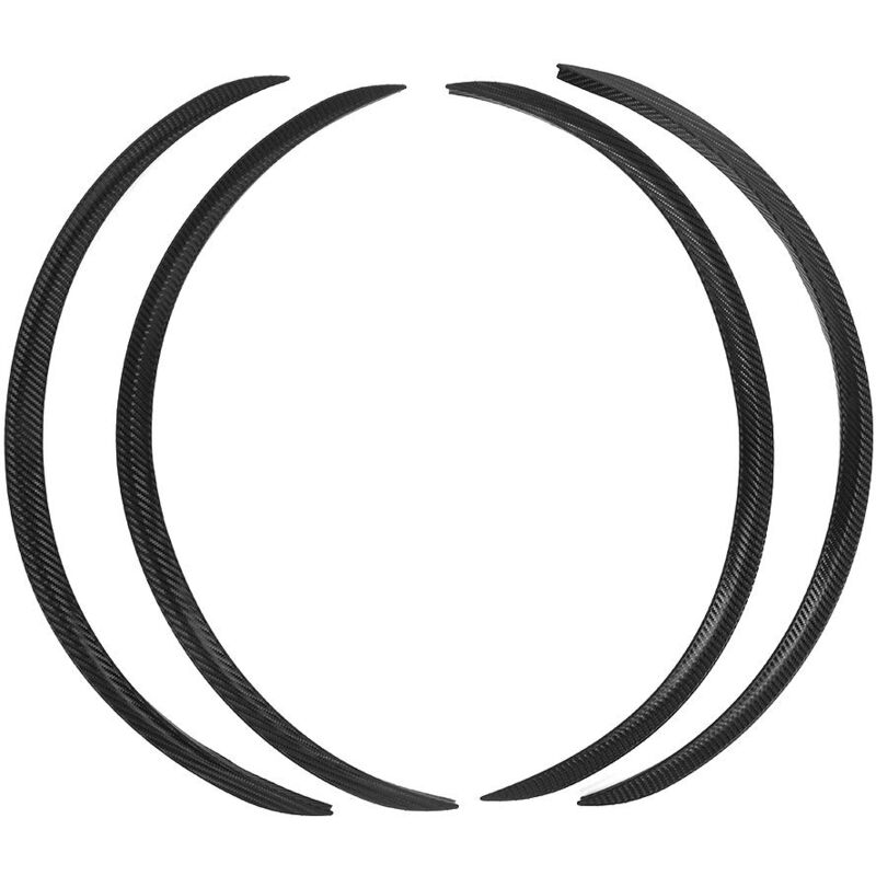 Ej.life - Rad Augenbrauen, 4 Stück Rad Augenbrauenschutz Lippenbesatz Anti-Kratz-Kotflügelverbreiterung Universal 72cm/28.4in Für