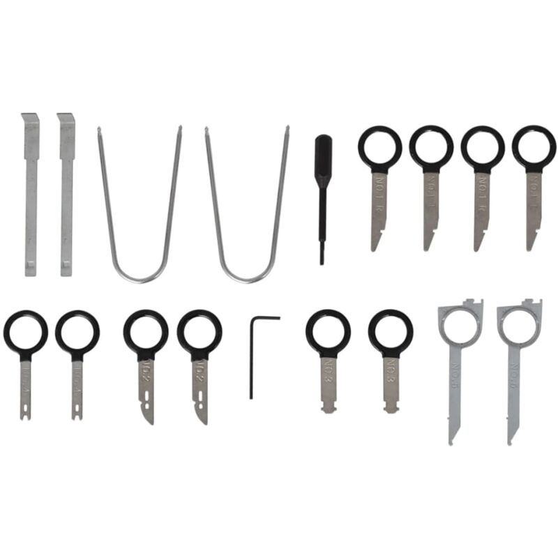 Autoradio-Ausbauwerkzeug-Set Vidaxl