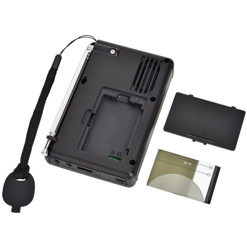 Radio portatile HRD-603 AM/FM/SW/BT/TF, radio tascabile, registratore digitale MP3 USB, compatibile con schede TF e Bluetooth.