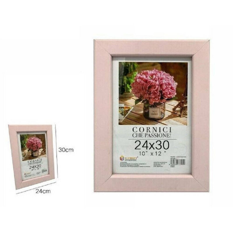 Trade Shop - FOTORAHMEN FOTOS GEMÄLDE LEINWÄNDE POSTER FOTOHALTER 24 X 30 CM ROSA 68607 -