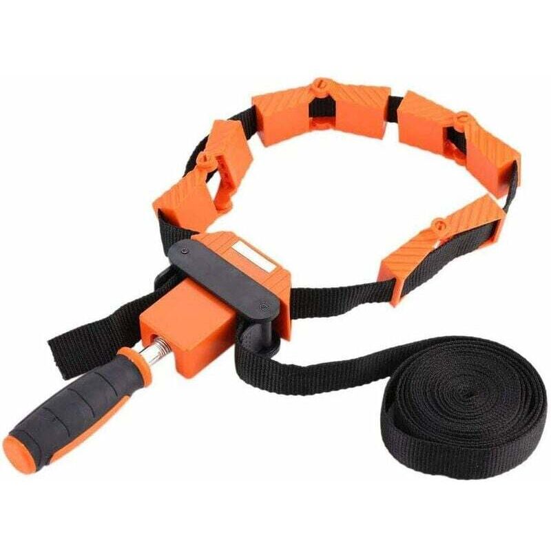 Rahmenpresse, Spannrahmen mit Nylon-Bindeband, verstellbare 4-Backen-Bindebandklemme, Polygon-Winkelklemme für Holzbearbeitung