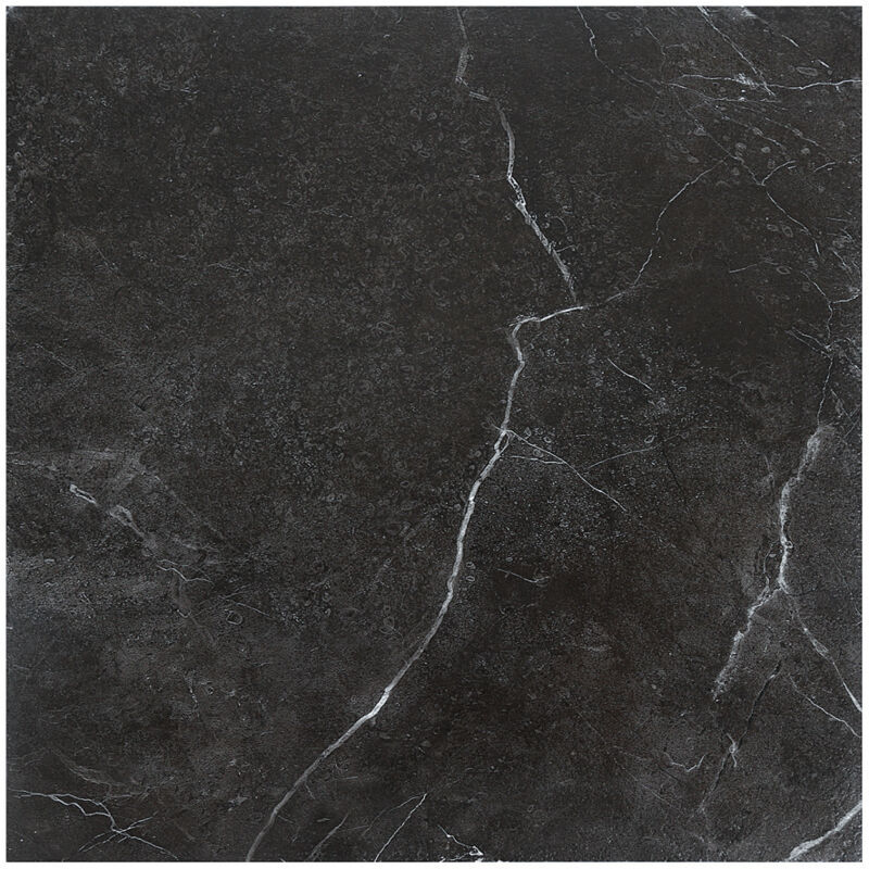 Randaco PVC Bodenbelag - Selbstklebende Fliesen - Betoneffekt - 30 cm x 30 cm x 1,5 mm - Dicke 1,5 mm - Schwarz -ca.3m² / 33 Fliesen