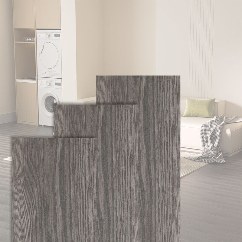 Randaco PVC Bodenbelag - Selbstklebende Vinyl-Dielen - Vinylboden - Holz-Effekt - Night Oak - 91,5 x 15,2 cm x 1.5 mm - 5,87m²/42 Dielen