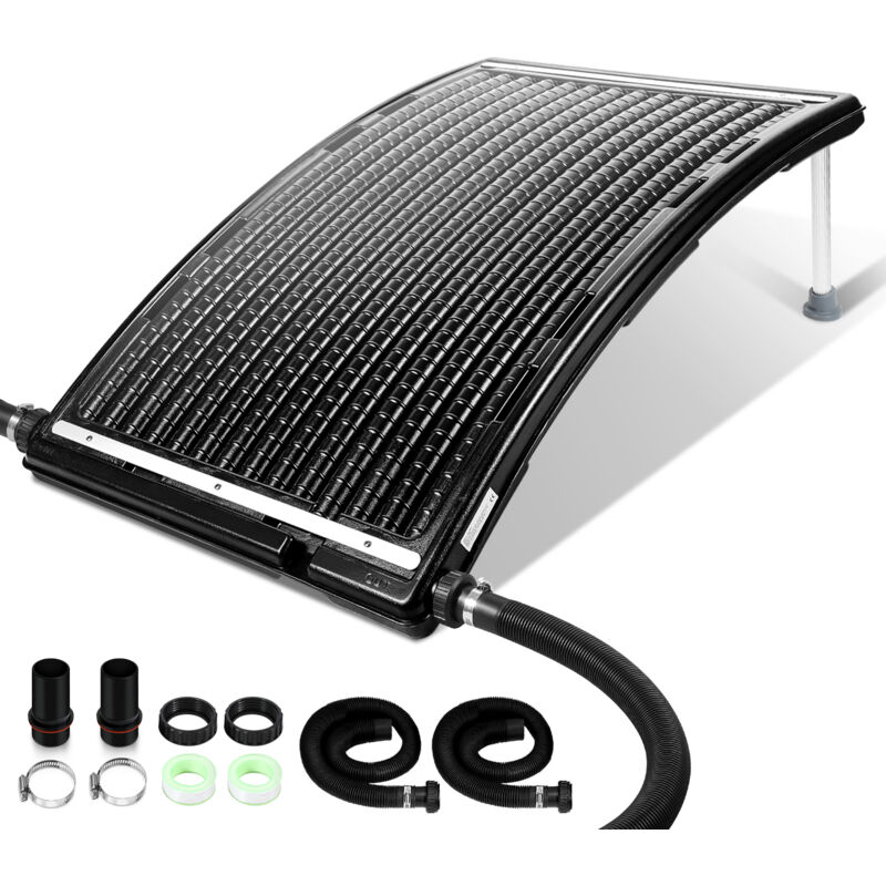 Swanew Sonnenkollektor Solar Poolheizung Solarheizung Pool Heizungen Solaranlage Warmwasser Gartendusche 110 x 69 x 14 cm fürPool