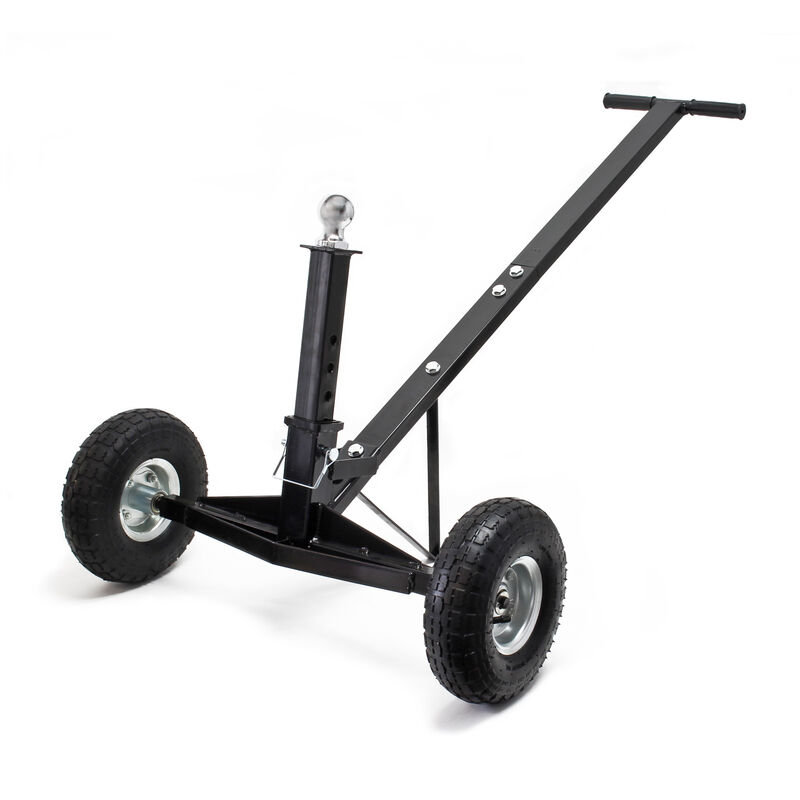 Rangierhilfe für Wohnwagen bis 270 kg, Rangierwagen mit Kupplungskugel und Handgriff für Anhänger, Trailer und Camper - Wiltec