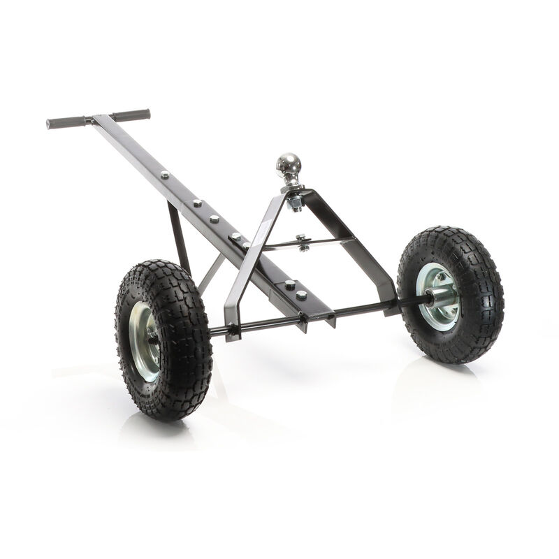 Anhänger Rangierhilfe für Wohnwagen bis 270 kg, 110 x 72 x 30 cm, Rangierwagen mit Handgriff und Luftgummireifen - Wiltec