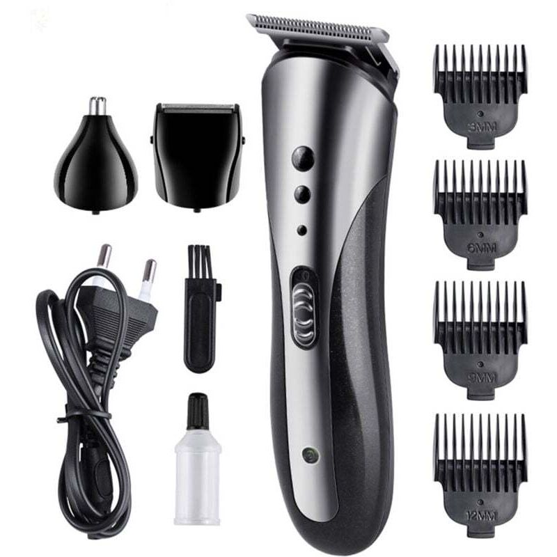 Rasierer, Haarschneider, Nasenhaartrimmer, multifunktionales Herrenpflegeset, abwaschbarer Haarschneider, Haarschnitte für zu Hause